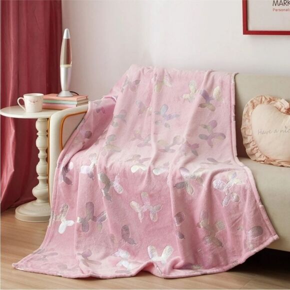 BALLOON DOG THROW BLANKET - Picture 1 of 4